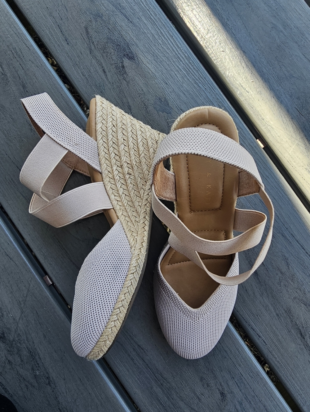 Kelly & Kate wedge sandals sz 7M - Picture 7 of 7